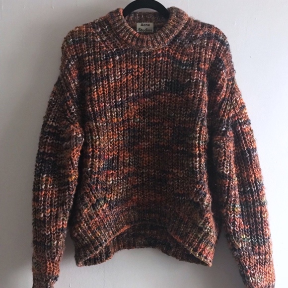 Acne Studios Sweaters - Acne Studios Zora Sweater in Multicolored Orange S